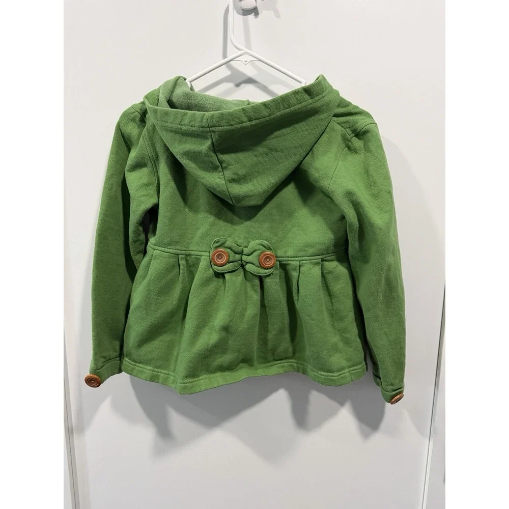 Brownie New York Girls Coat Size L Wooden Button Spring Jacket Coat Green‎ Light